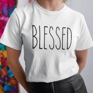 Rae Dunn shirt NEW Blessed 100% cotton xxl Easter Holy Jesus Christian modest